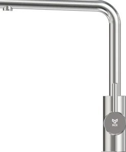 Keittiöhana INOX by Tammiholma Q1, APK-venttiili, L-juoksuputki, kiiltävä teräs