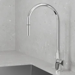 Keittiöhana Scandtap Accent Classic, ulosvedettävä juoksuputki, ruostumaton teräs