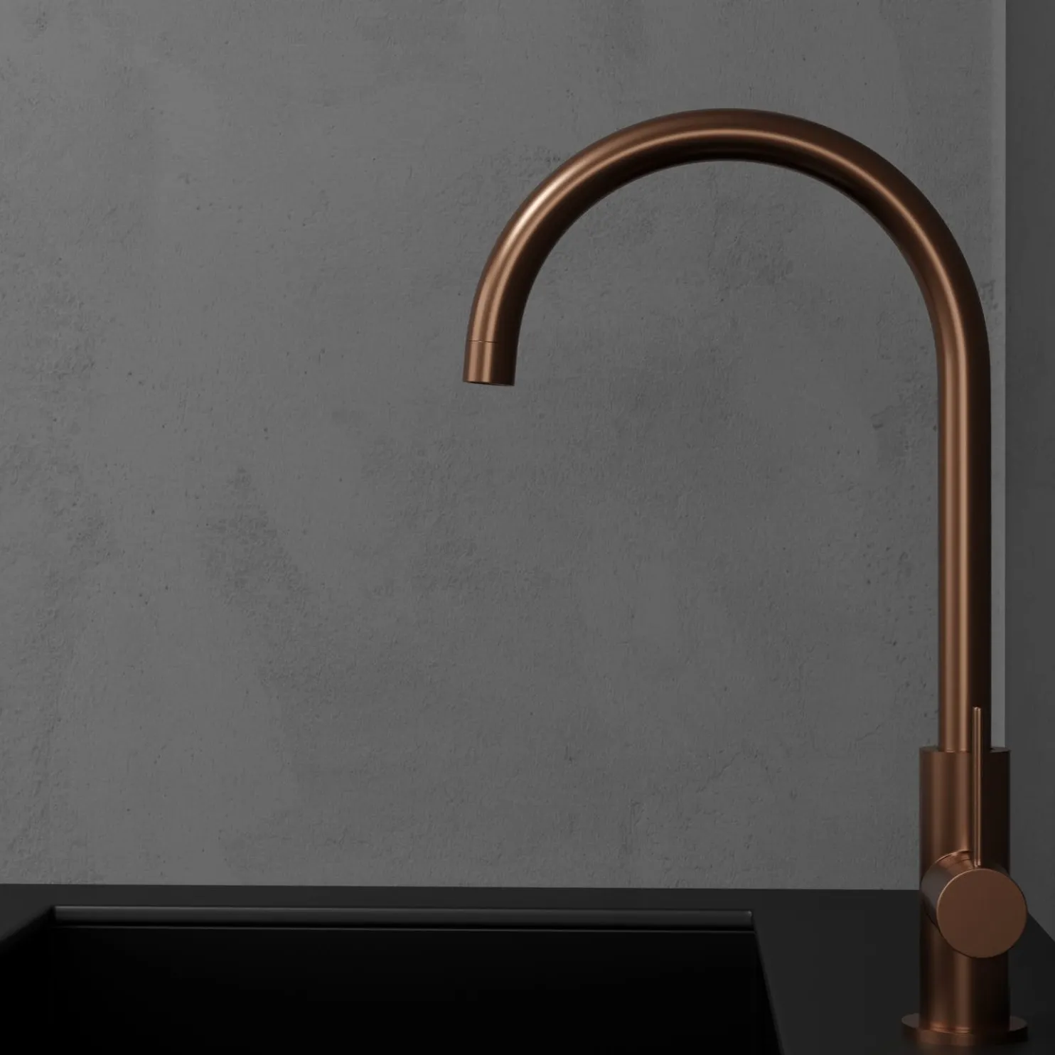 Keittiöhana Scandtap Steel Equip Amber kupari
