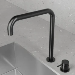 Keittiöhana Scandtap Steel Harmonized K2 Square Shadow, musta