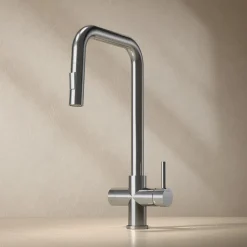 Keittiöhana Westerbergs Strix, ulosvedettävä suutin, pesukoneliitännällä