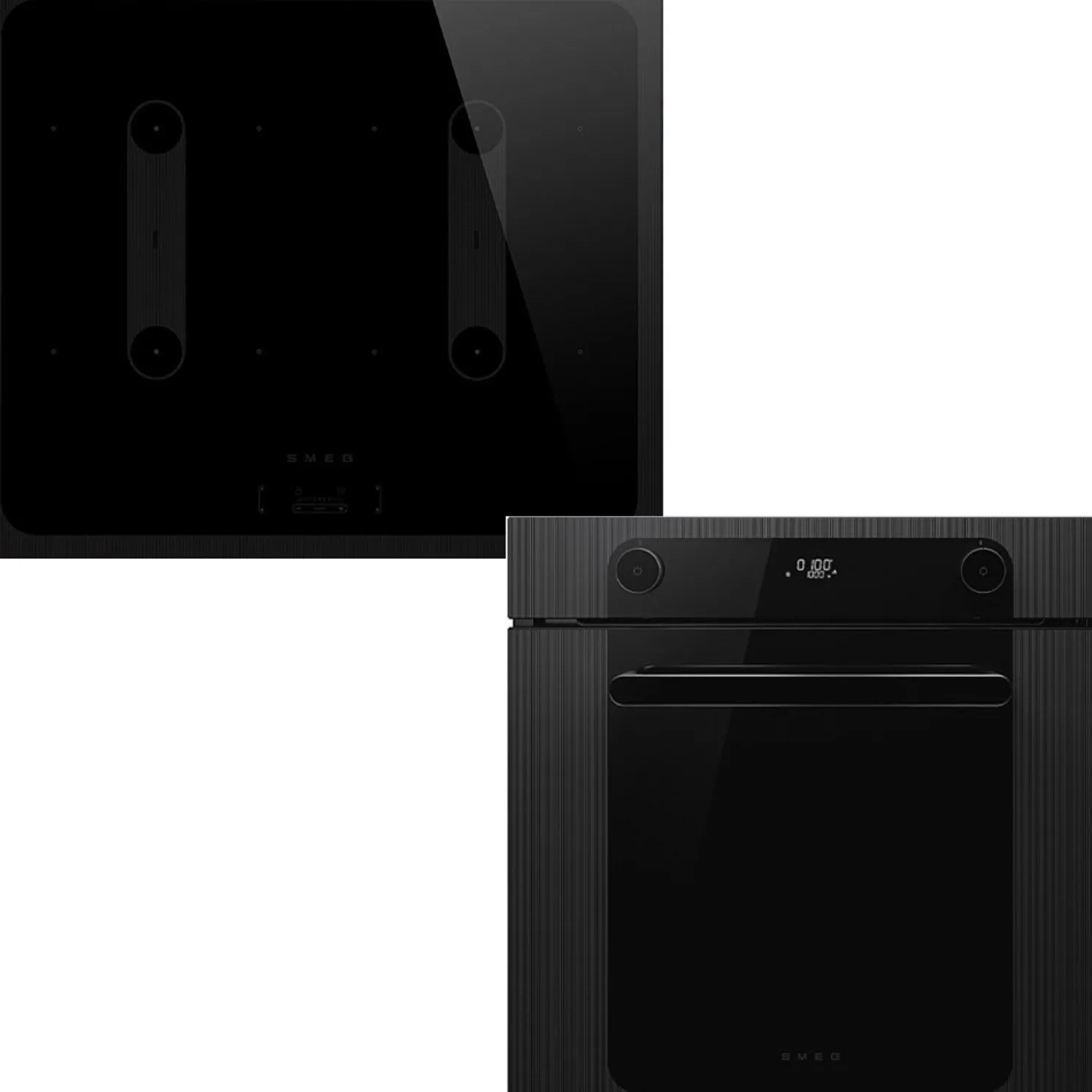 Keittiöpaketti Smeg - SFP6201TB kalusteuuni ja SI2B22641D induktiotaso, musta