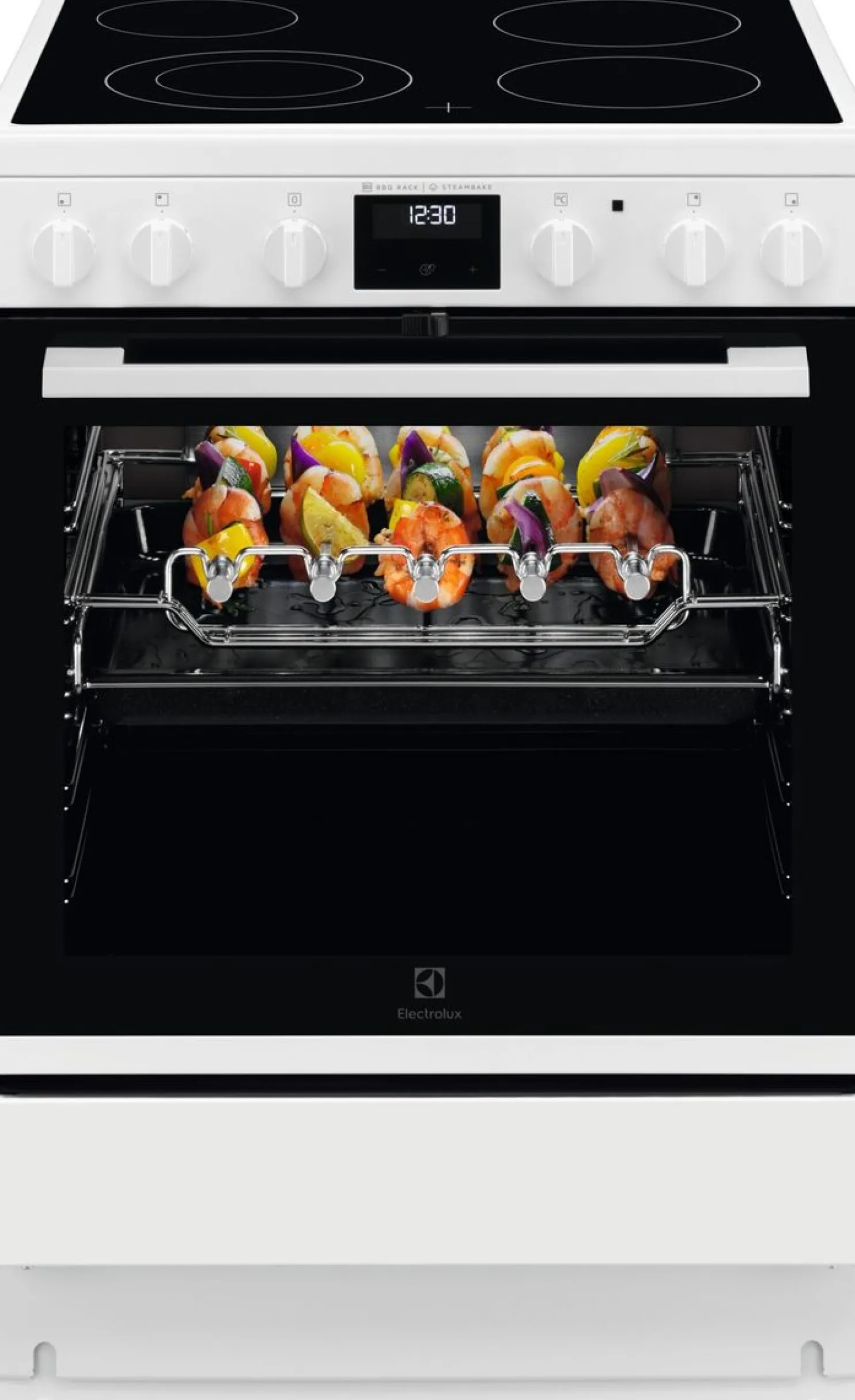 Keraaminen lattialiesi Electrolux 600 SteamBake LKR66449NW 60cm valkoinen