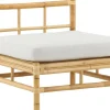 Keskimoduuli Venture Home Cane -sohvaan, luonnollinen bambu/vaaleanharmaa