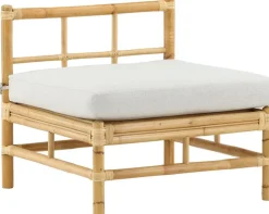Keskimoduuli Venture Home Cane -sohvaan, luonnollinen bambu/vaaleanharmaa