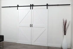 Kiskomekanismi ja pyörästö Mirror Line Ladon Ovi, kahdelle ovelle, hidastimilla