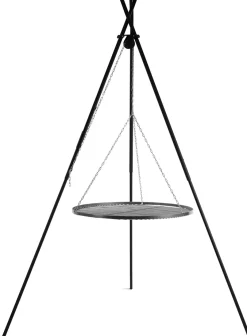 Kolmijalkagrilli Gop CookKing, Ø60cm, korkeus 210 cm, raakateräs