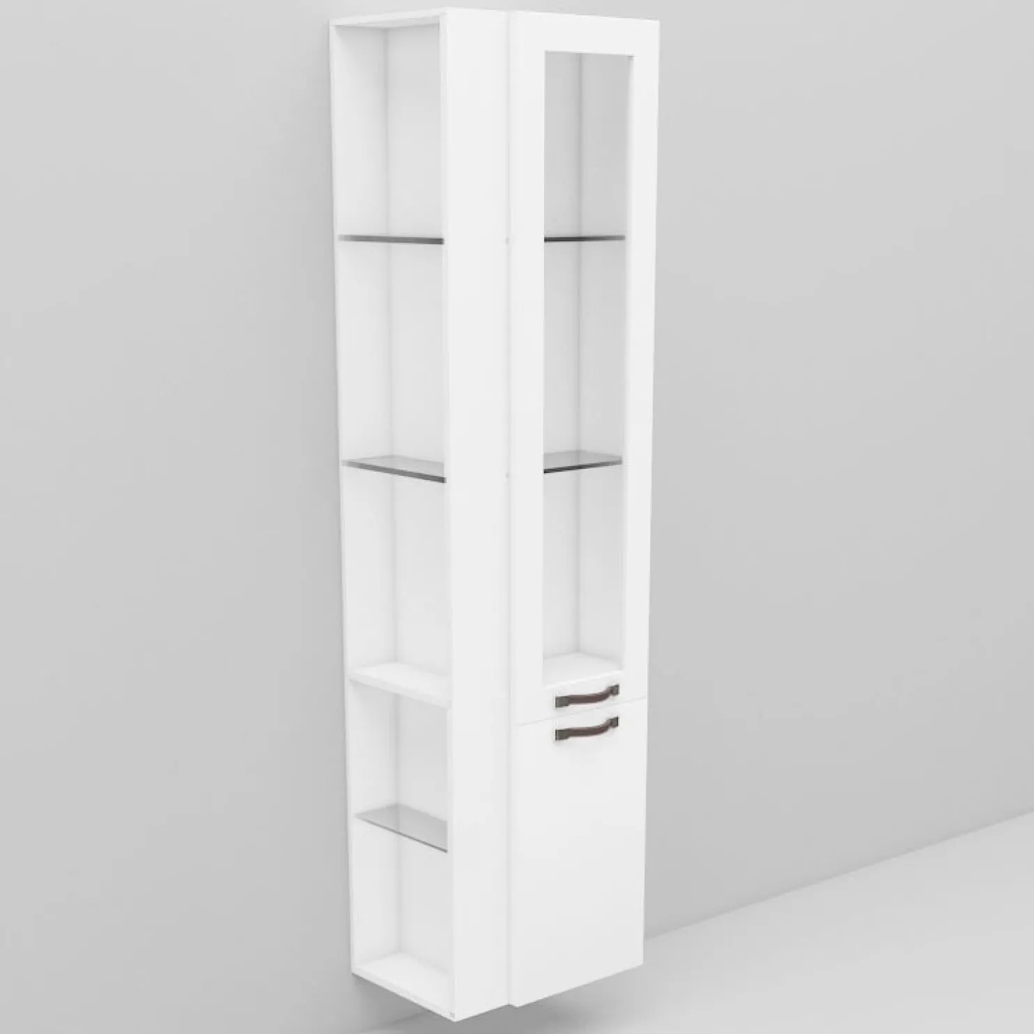 Korkea kaappi Noro Flexline 225.1 300 mm valkoinen