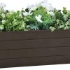 Korotettu kukkalaatikko pp mokka 100x43x35 cm