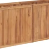 Korotettu kukkalaatikko 150x50x70 cm täysi tiikki