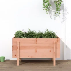 Korotettu kukkalaatikko 101x50x57 cm, douglaskuusi