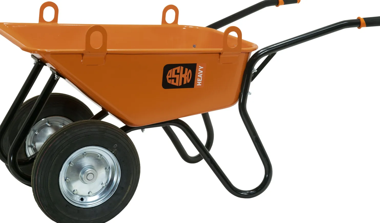 Kottikärry ESKO Heavy 350/120L nostokorvilla, solukumiakselisto kuulalaakerilla