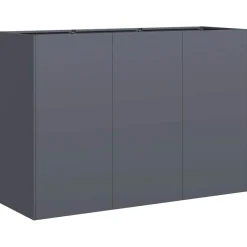 Kukkalaatikko antrasiitti 120x40x80 cm kylmävalssattu teräs (60719)
