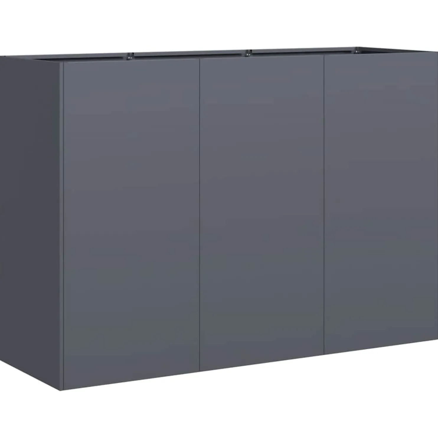 Kukkalaatikko antrasiitti 120x40x80 cm kylmävalssattu teräs (60719)
