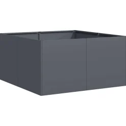 Kukkalaatikko antrasiitti 80x80x40 cm kylmävalssattu teräs (60740)