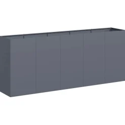 Kukkalaatikko antrasiitti 200x40x80 cm kylmävalssattu teräs (60726)