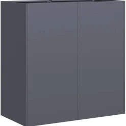 Kukkalaatikko antrasiitti 80x40x80 cm kylmävalssattu teräs (60712)