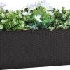 Kukkalaatikko itsekastelujärjestelmällä antrasiitti 100x43x33cm