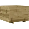 Kukkalaatikko puutarhaan 70x70x49,5 cm kyllästetty mänty (47367)