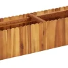 Kukkalaatikko 150x30x25 cm täysi akaasiapuu