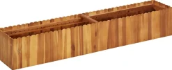 Kukkalaatikko 150x30x25 cm täysi akaasiapuu