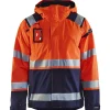 Kuoritakki Blåkläder 4987 Highvis huomio-oranssi/sininen