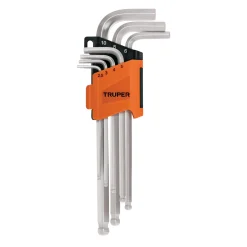 Kuusiokoloavainsarja Truper, pitkävartiset, 2, 5–10mm, 7 kpl
