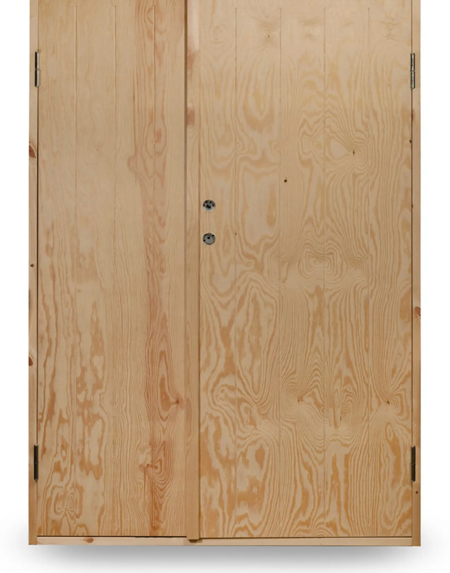 Kylmävaraston pariovi Jabo Ljusdal 130x190cm, käsittelemätön urajyrsitty vaneri