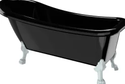 Kylpyamme Bathlife Ideal, 1530x760 mm, musta, eri tassuja