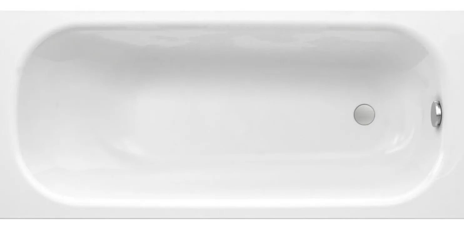 Kylpyamme Gustavsberg, 1700 x 700 mm, upotettava, ylivuotosuojalla, valkoinen