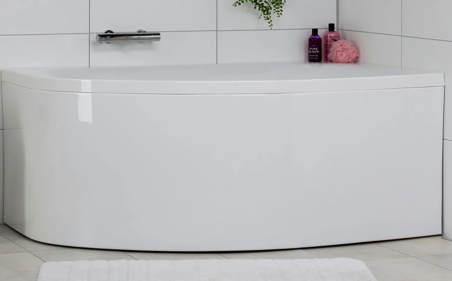 Kylpyamme Noro Soft 1600x1000x650 mm vasen akryyli valkoinen