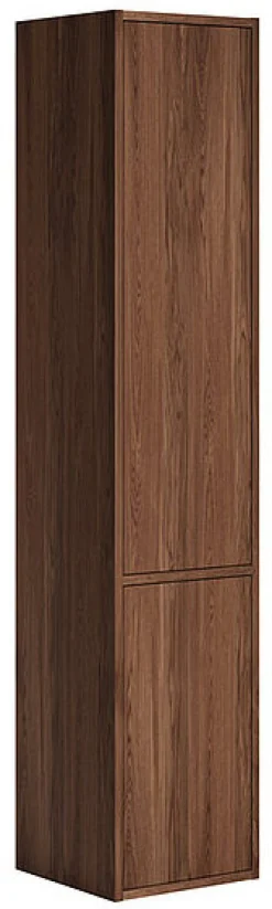 Kylpyhuoneen korkea kaappi Gustavsberg Ducentic, 2 ovea, 35cm, tammiviilu, ruskea
