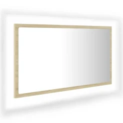 Kylpyhuoneen LED-peili akryyli, 80x8,5x37 cm, eri värejä (07801)