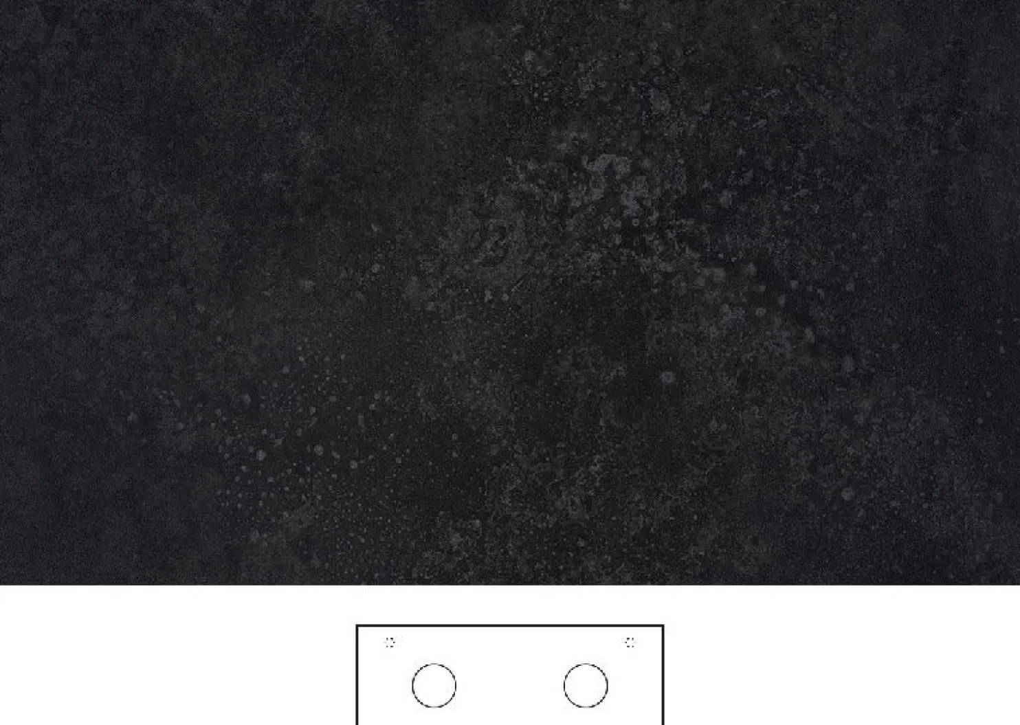 Kylpyhuoneen pöytätaso Svedbergs Poem Grafit, kaksois, graniittikeramiikka, eri vaihtoehtoja