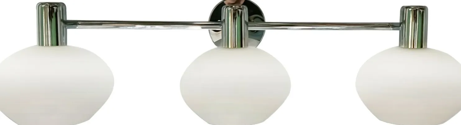 Kylpyhuoneen seinävalaisin Aneta Lighting Elba 3-osainen, eri värejä