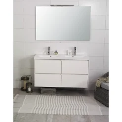 Kylpyhuonekaluste Noro Lifestyle Concept 1200duo pesualtaalla ja laatikostoilla korkea