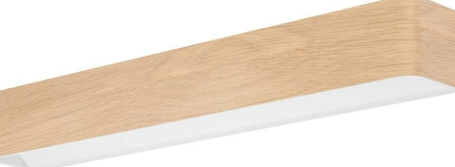 Kylpyhuoneseinävalaisin Eglo Sania 6 LED IP44 puu/valkoinen