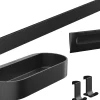 Kylpyhuonetarvikesetti Hansgrohe WallStoris, mattamusta
