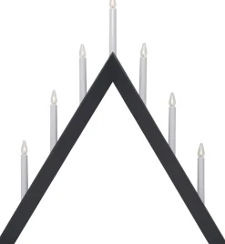 Kynttelikkö Star Trading Arrow 7-osainen 64,5 cm grafiitinharmaa