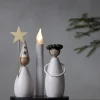 Kynttelikkö Star Trading Christmas Joy Lucia, 16x10x21cm, valkoinen