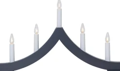 Kynttelikkö Star Trading Pagod 5-osainen 27 cm grafiitti