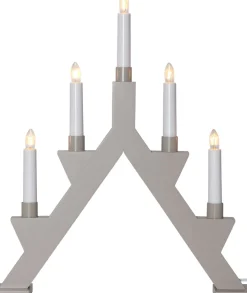 Kynttelikkö Star Trading Zack 5-osainen 410x340x70mm beige