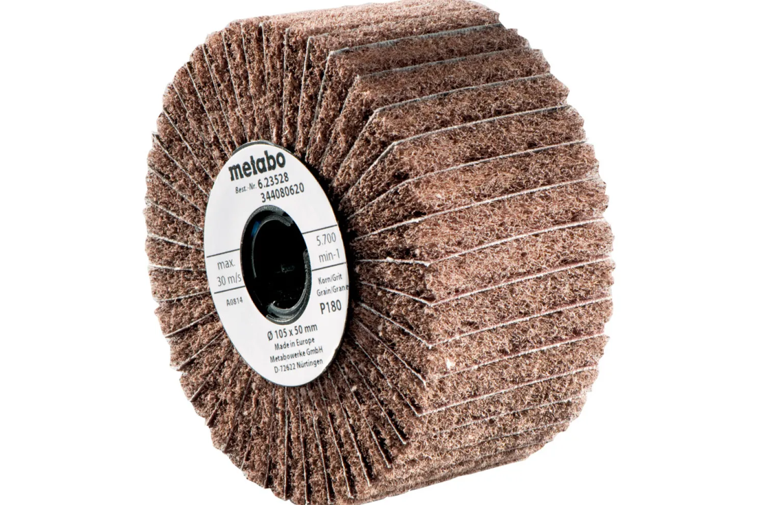 Lamelli-/kuituhiomarulla Metabo 105x100mm 80 karkeus