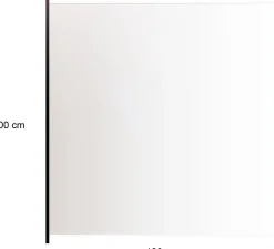 Lasikaidepaneeli Hortus alumiinitolpille 100x100cm kirkas lasi