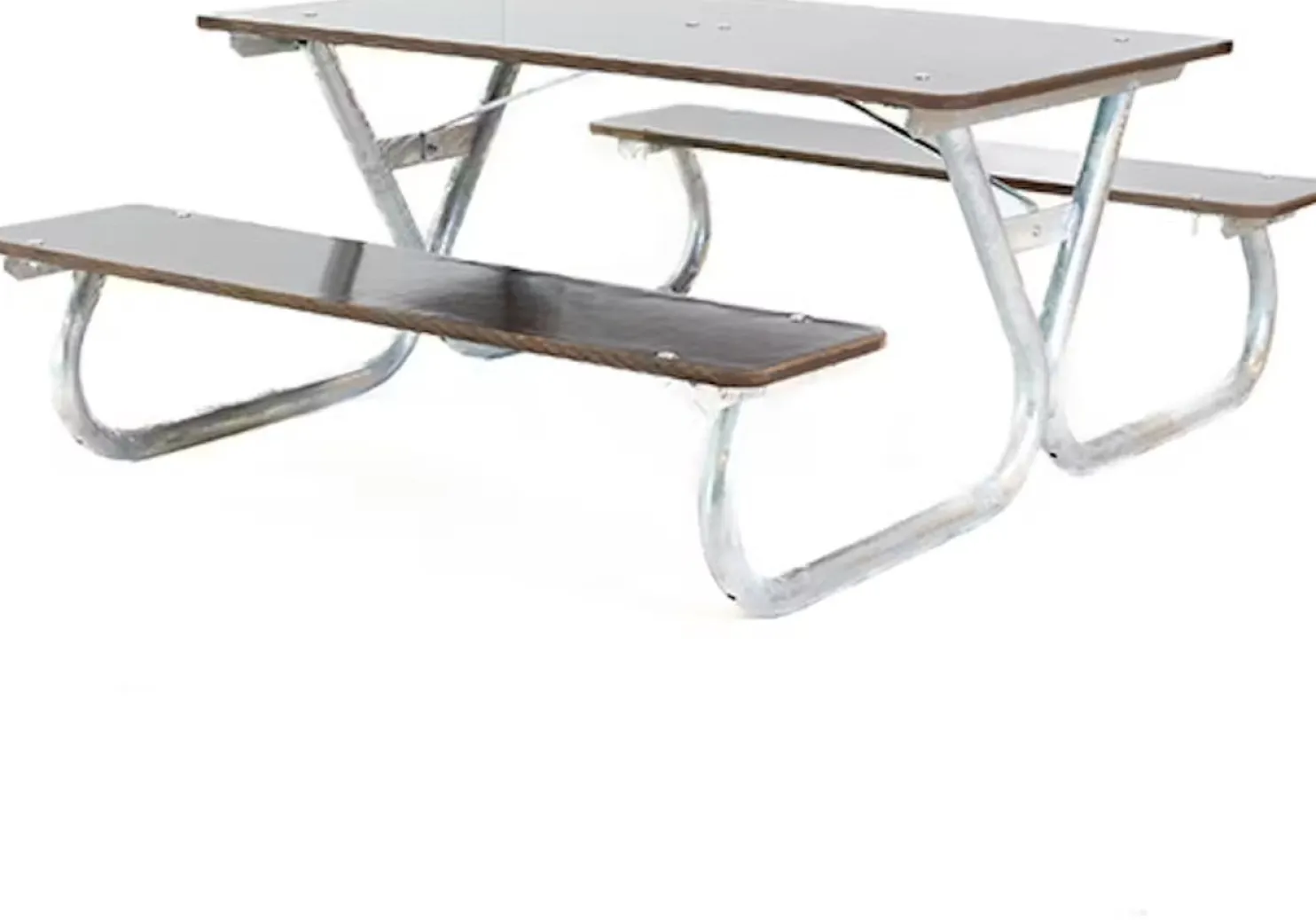 Lasten piknik-pöytäryhmä Eden Wood Robust Lek, 4 henkilölle, ruskea
