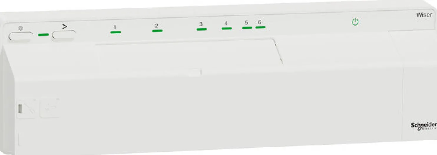 Lattialämmitysohjain Schneider Electric Wiser, Zigbee, 230V AC, lämmitys&jäähdytys