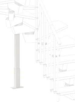 Lattiatuki Rintal Knock -portaisiin, 100-200cm