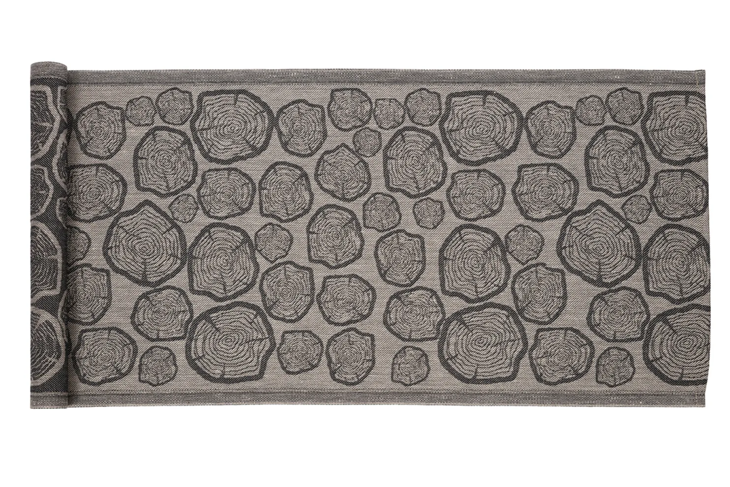 Laudeliina Jokipiin Pellava Mänty 45x160 luonnonväri/musta