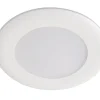 LED-alasvalo Airam Slim Duo IP44 8W/830/840 Dim valkoinen