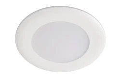 LED-alasvalo Airam Slim Duo IP44 8W/830/840 Dim valkoinen